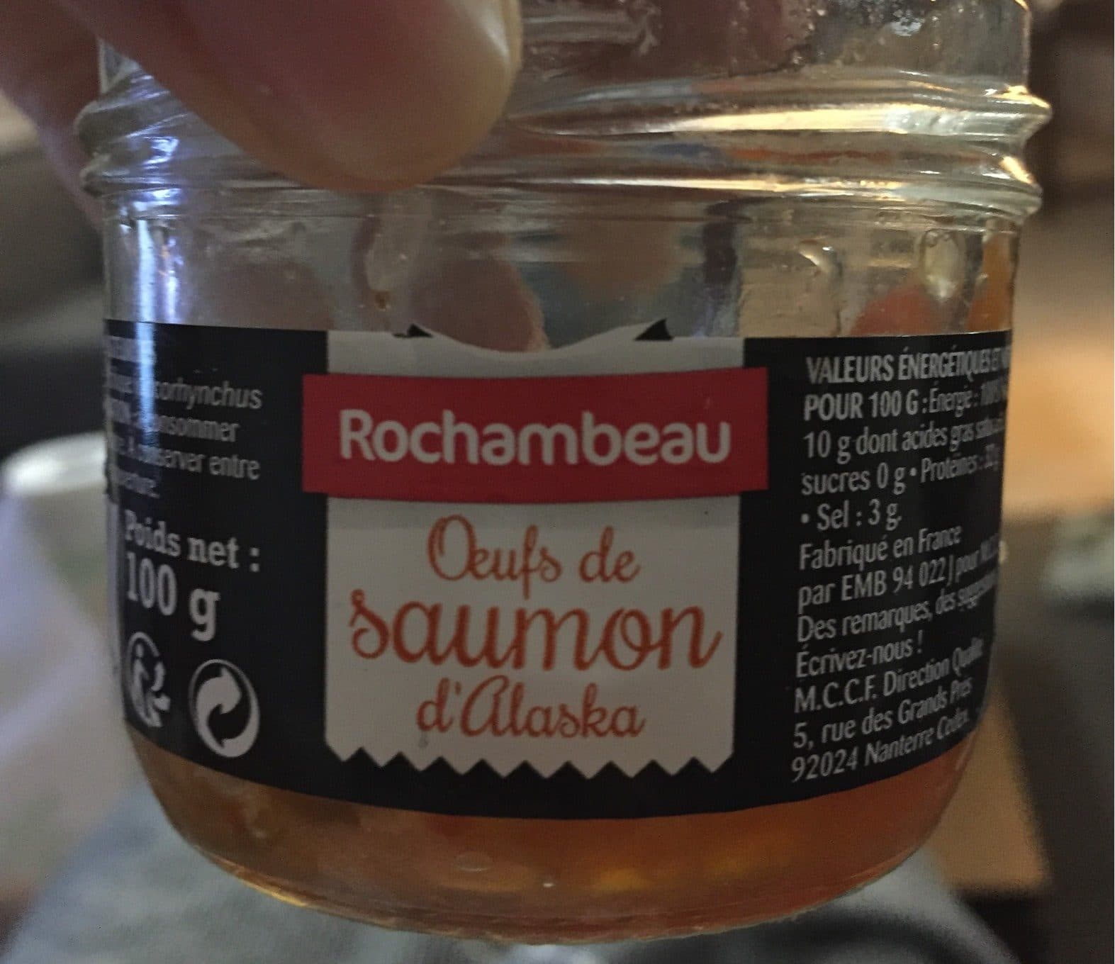 rochambeau oeufs de saumon packshot
