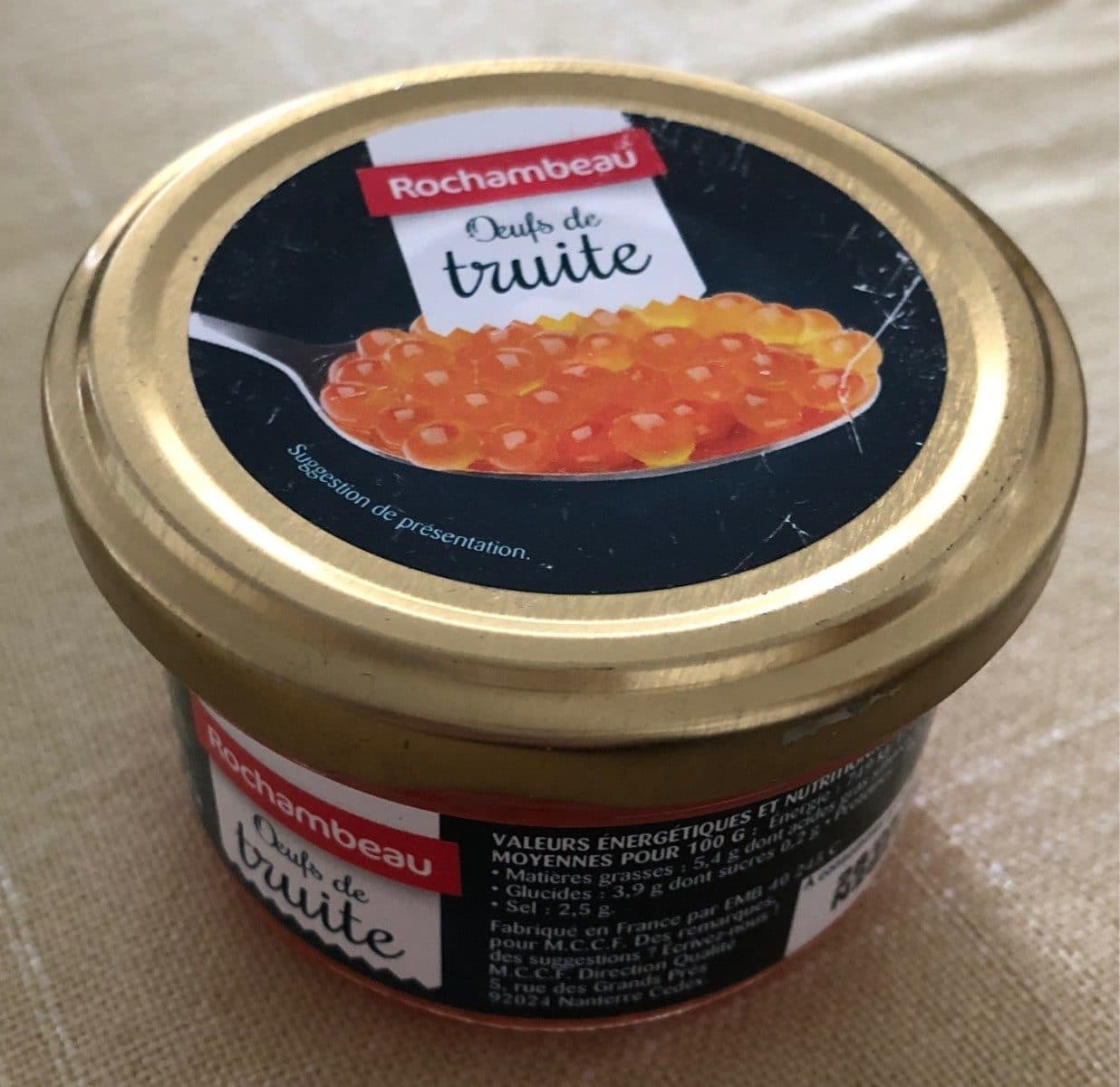 Rochambeau Oeufs de truite packshot