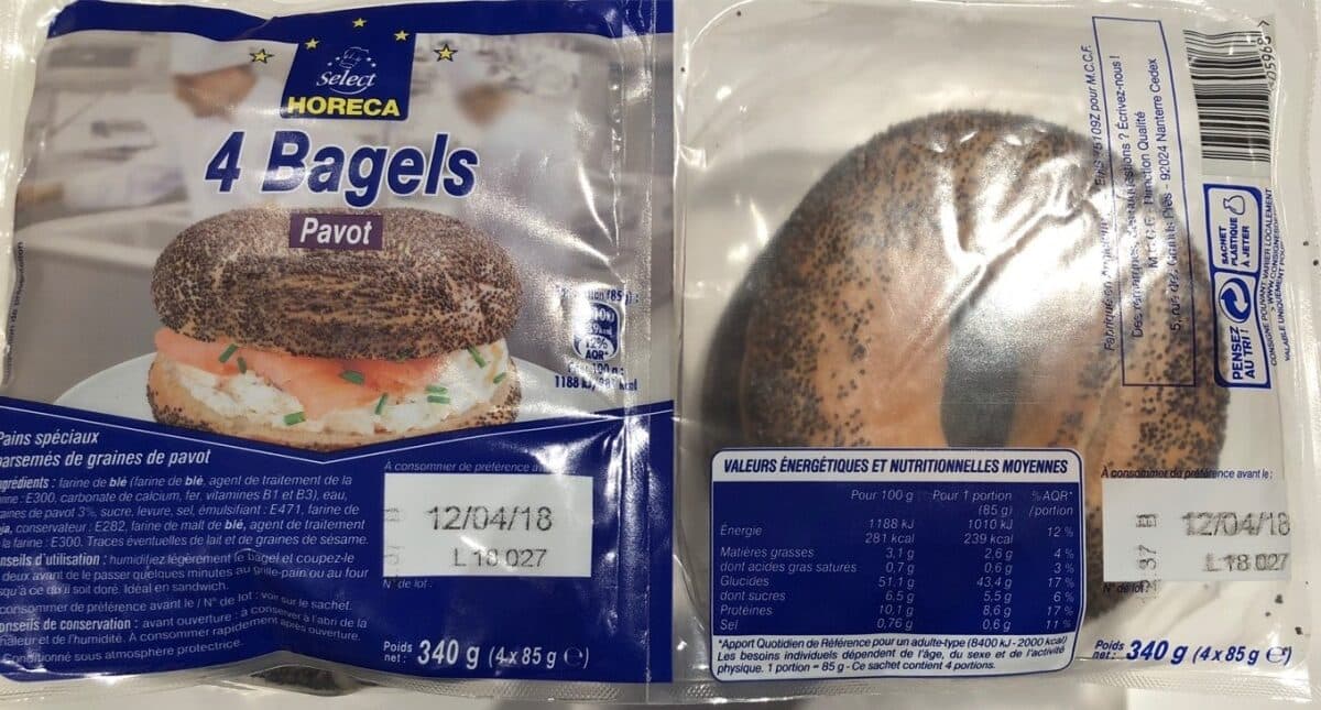 Metro Chef Bagel pavot packshot