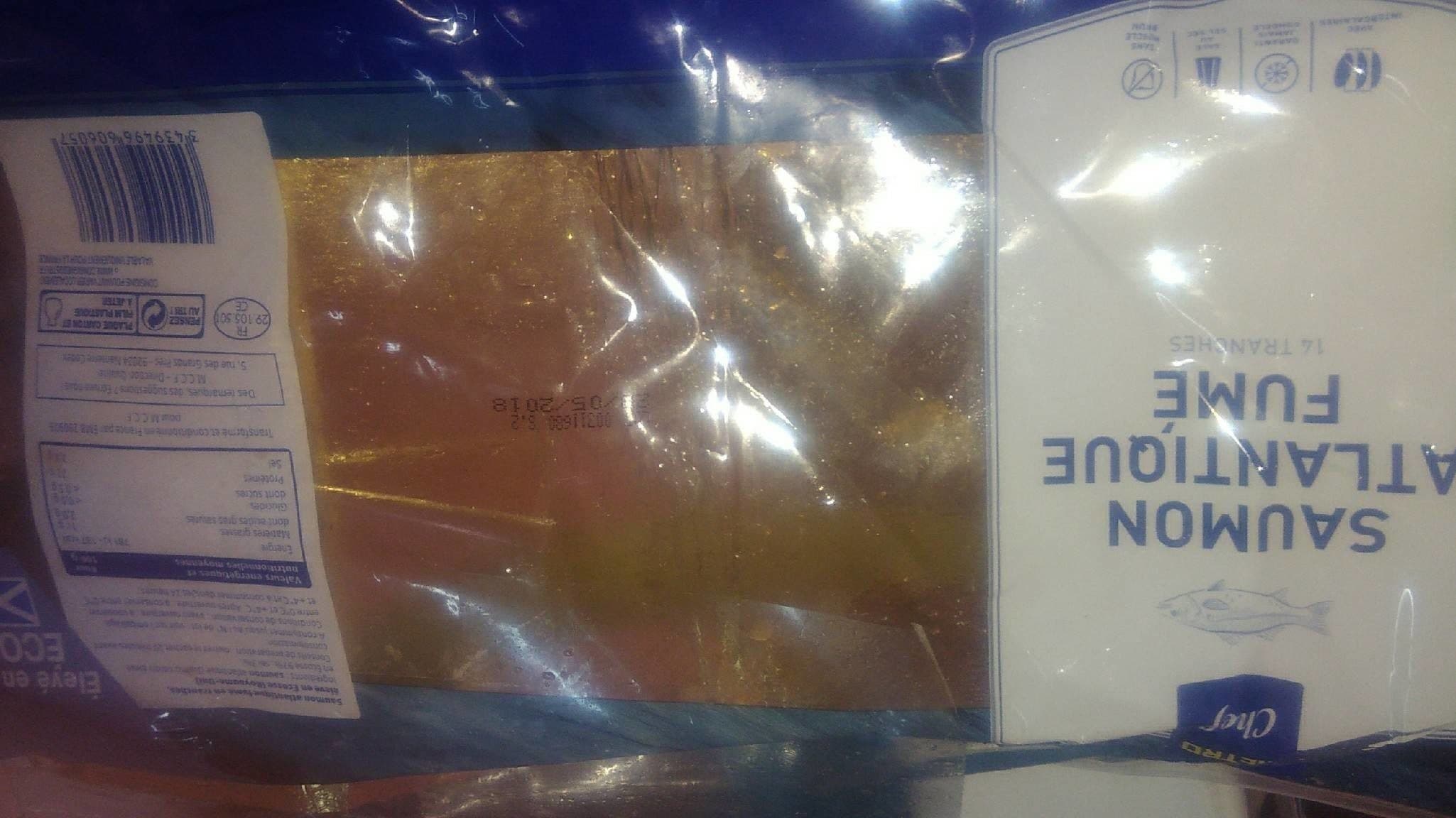 Open Food Facts Saumon fumé de l'Atlantique packshot