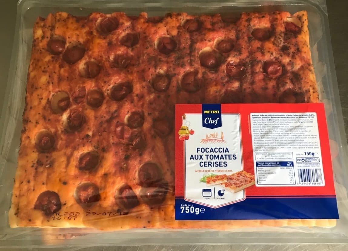 Metro Focaccia aux Tomates Cerises packshot