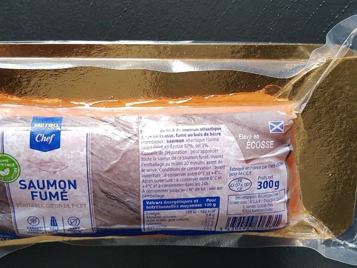 Metro Chef Saumon fumé packshot
