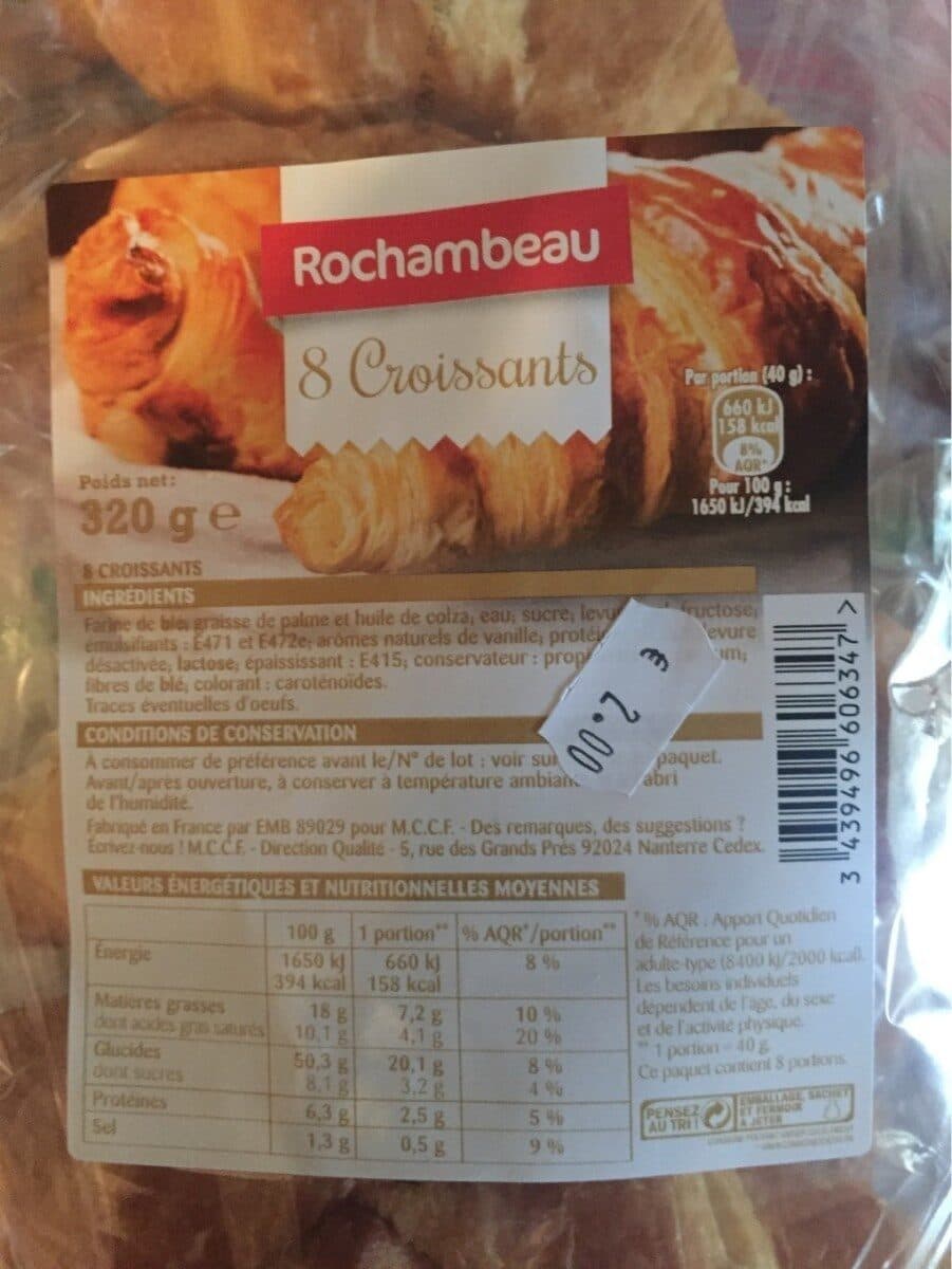 Rochambeau 8 croissants packshot