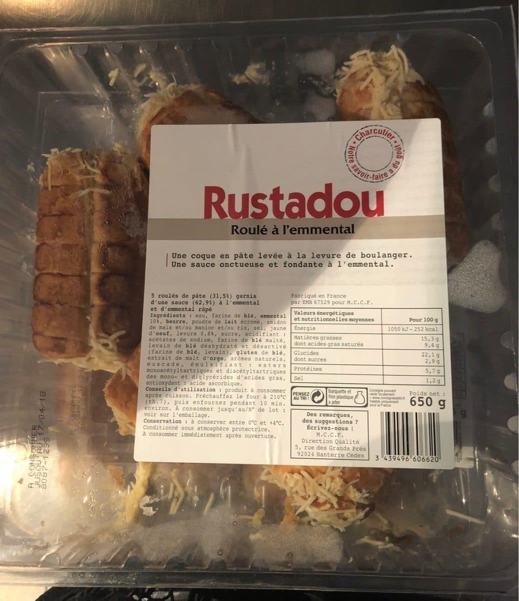 Open Food Facts Roulé a l'emmental packshot