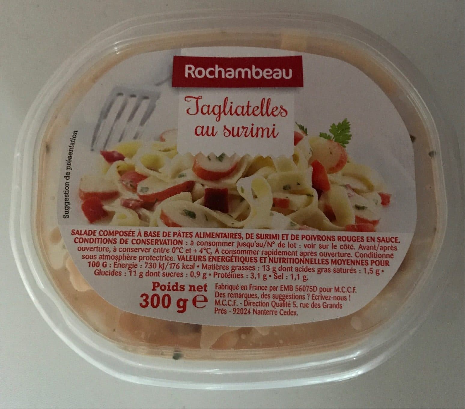 Rochambeau Tagliatelles au surimi packshot