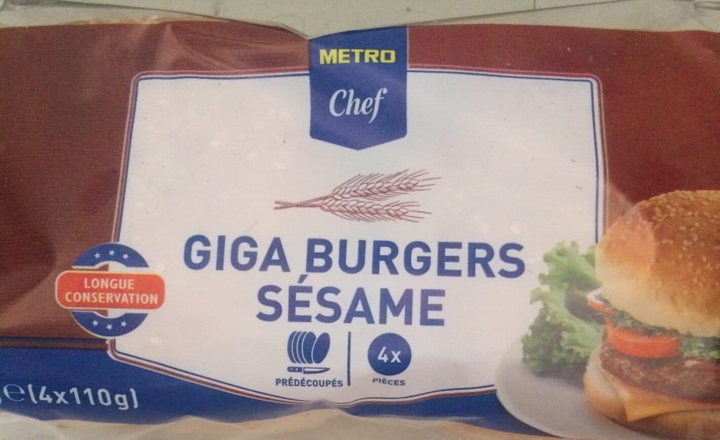 Metro Giga Burgers Sésame packshot