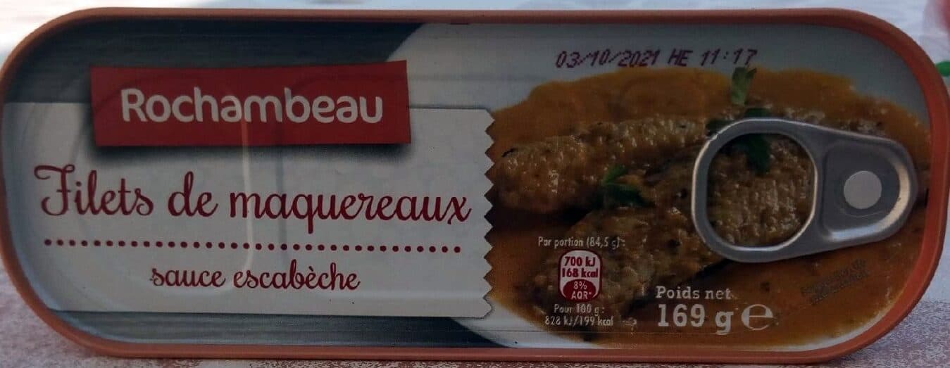 Rochambeau Filets de maquereaux sauce escabèche packshot