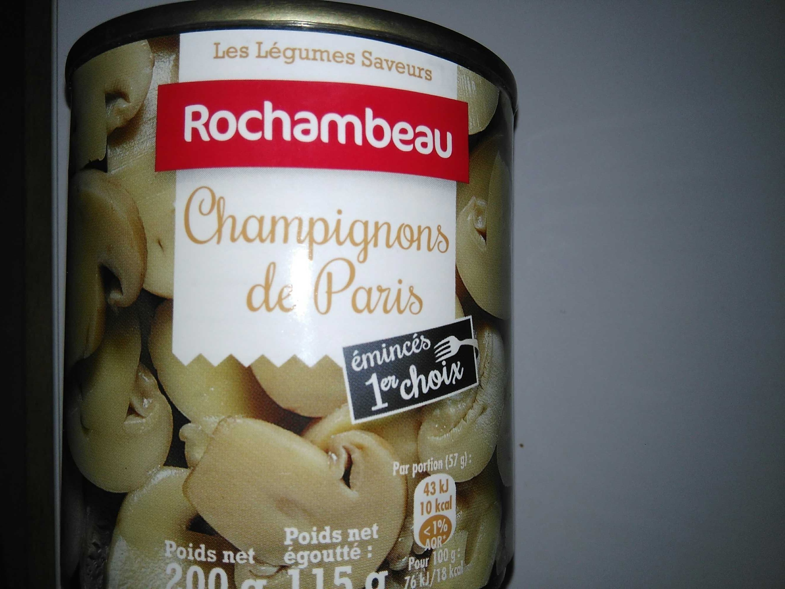 Rochambeau Champignons de Paris packshot