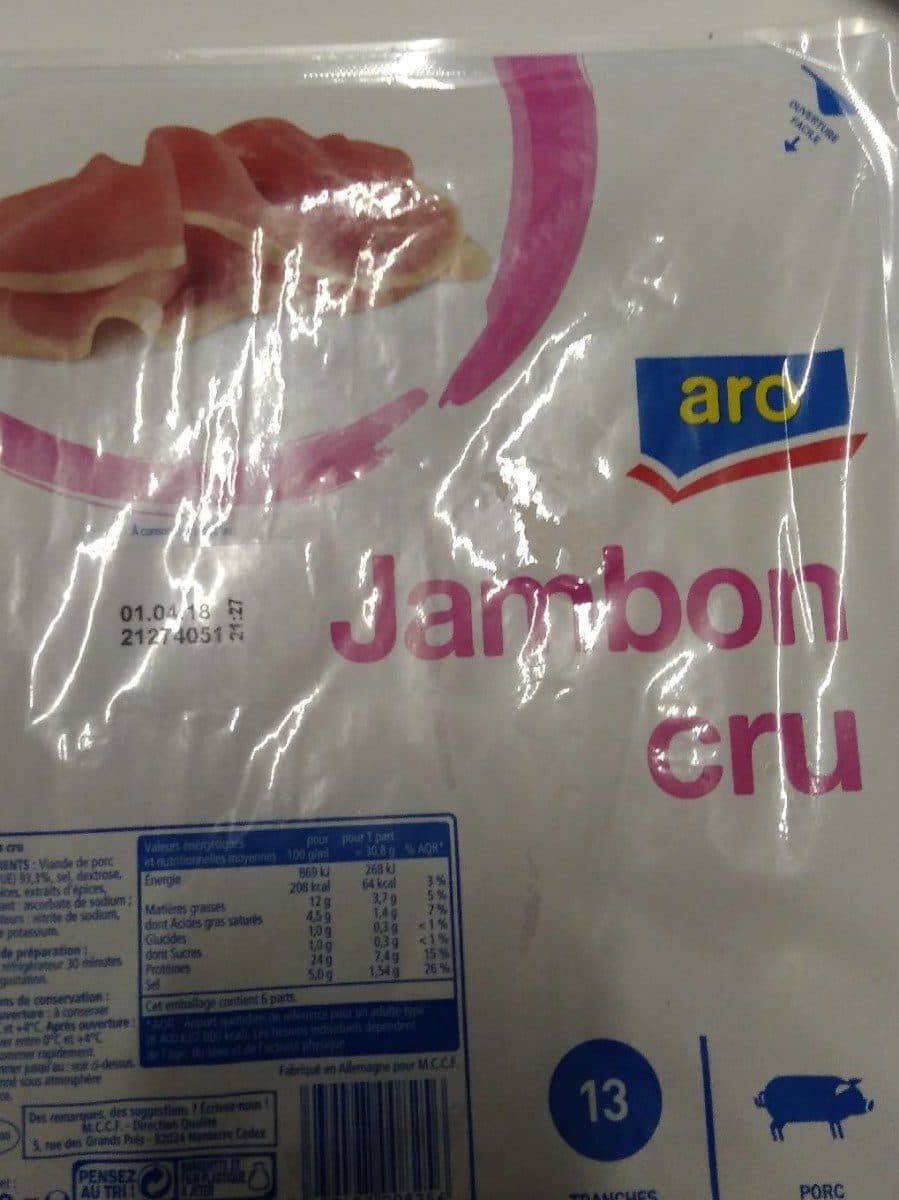 Aro Jambon cru packshot