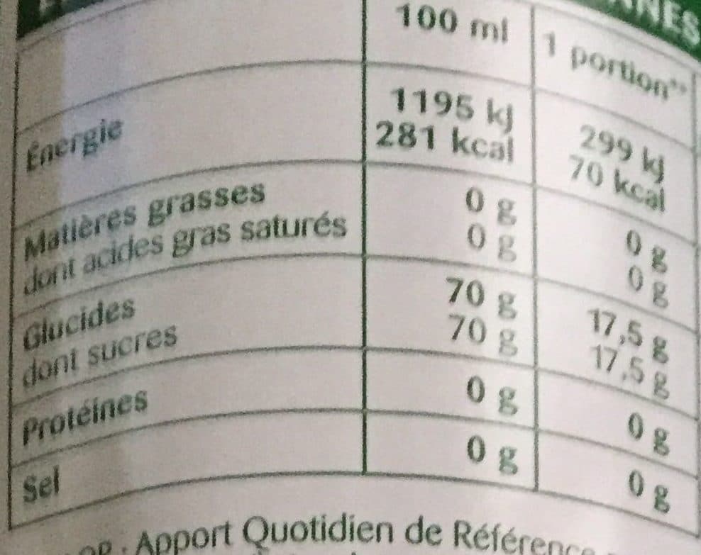 Rochambeau Sirop menthe verte packshot
