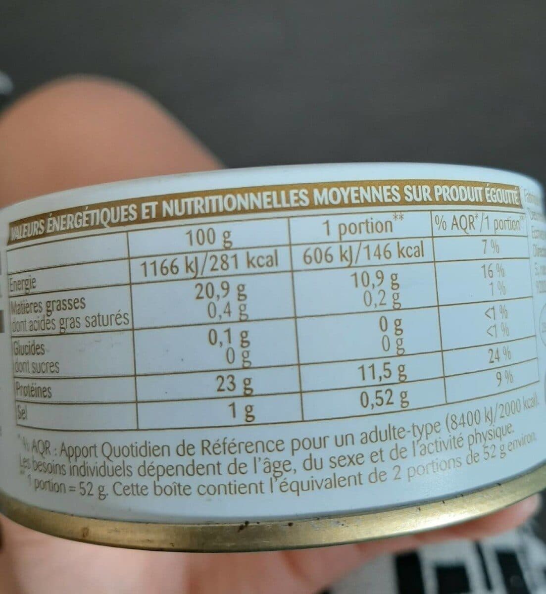 Rochambeau Thon entier à l'huile de Tournesol packshot