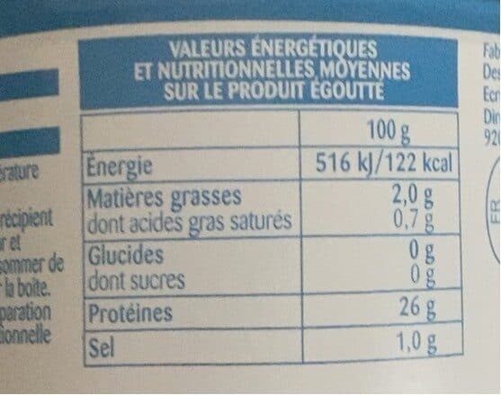 Rochambeau Thon albacore au naturel packshot