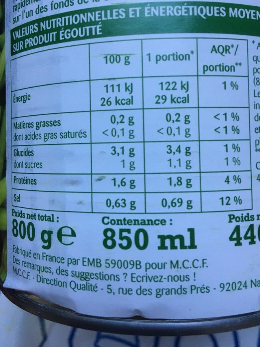Rochambeau Haricots verts packshot