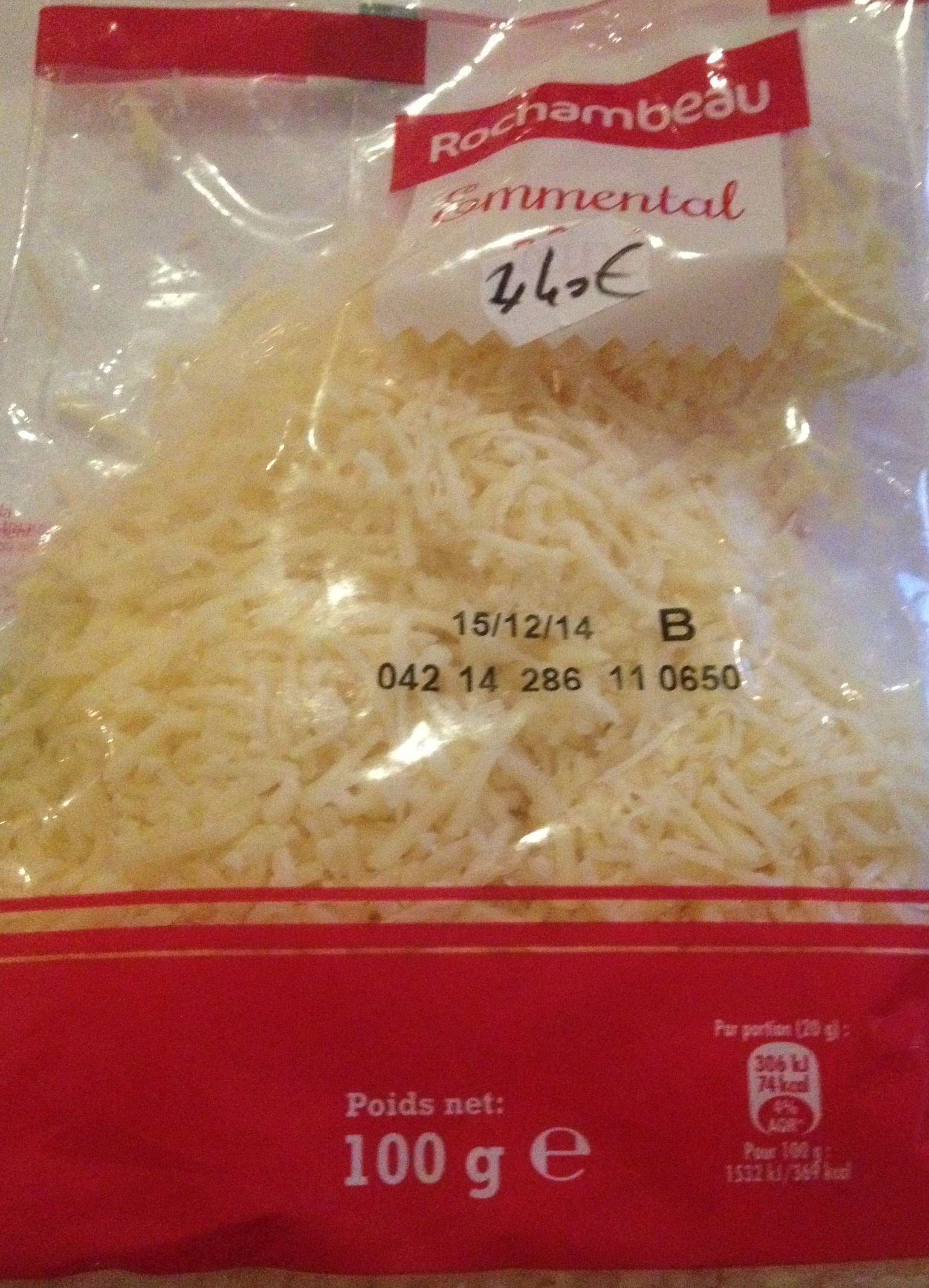 MCCF (Métro Cash & Carry France) Emmental râpé (29 % MG) packshot