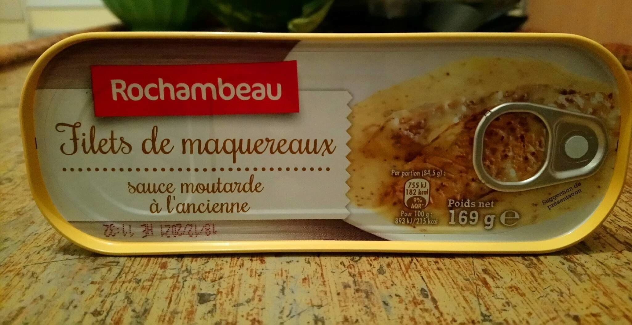 Rochambeau Filets de maquereaux sauce moutarde à l'ancienne packshot