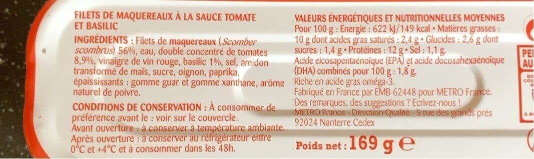 Rochambeau Filets de maquereaux packshot