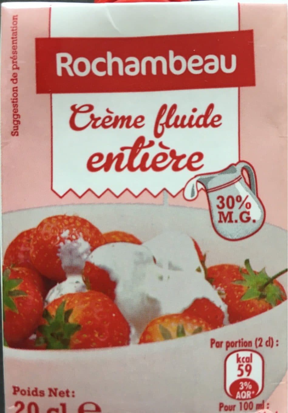 Rochambeau Crème fluide entière packshot