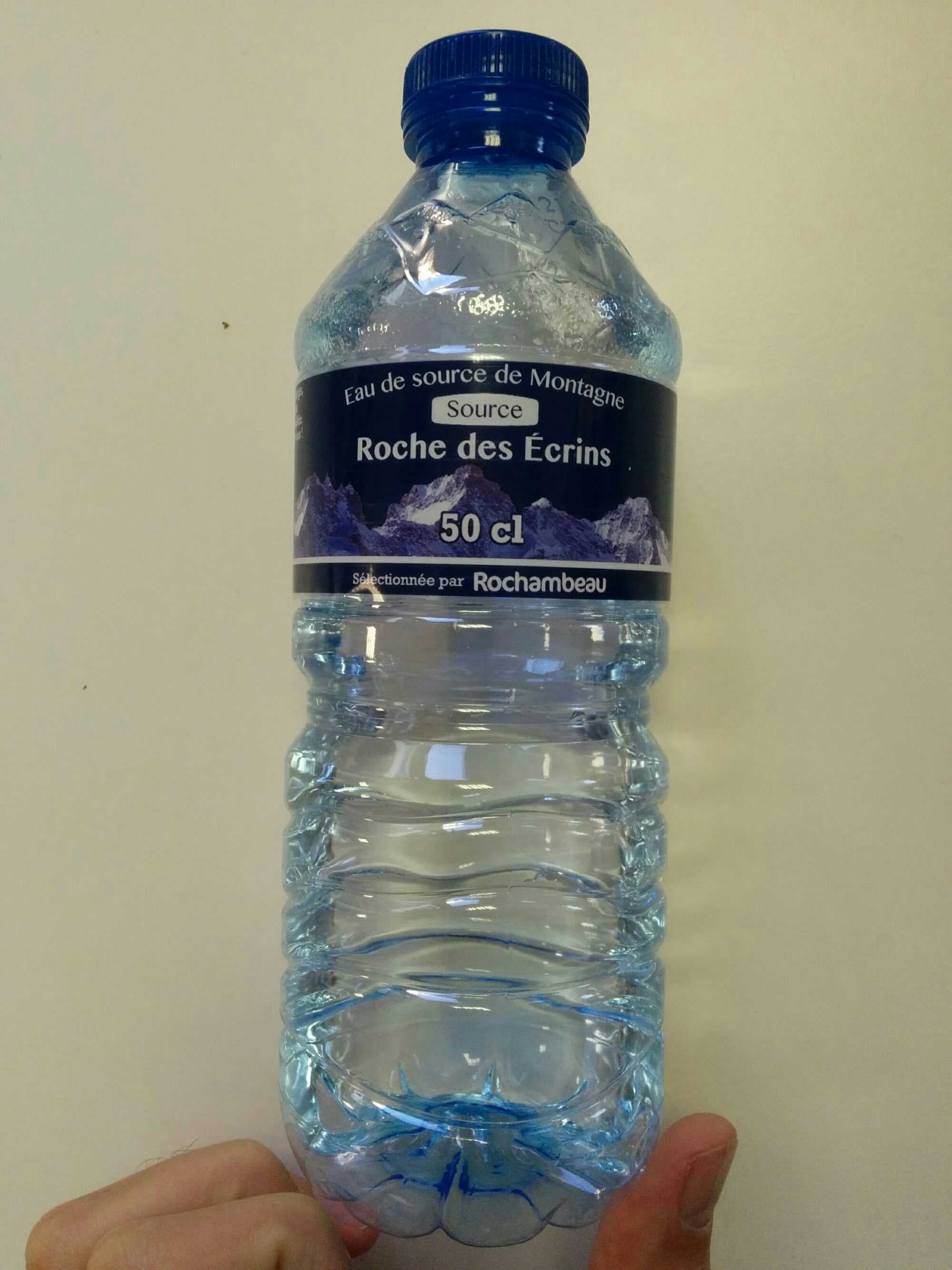 Rochambeau Eau de source de montagne source Roche des écrins packshot
