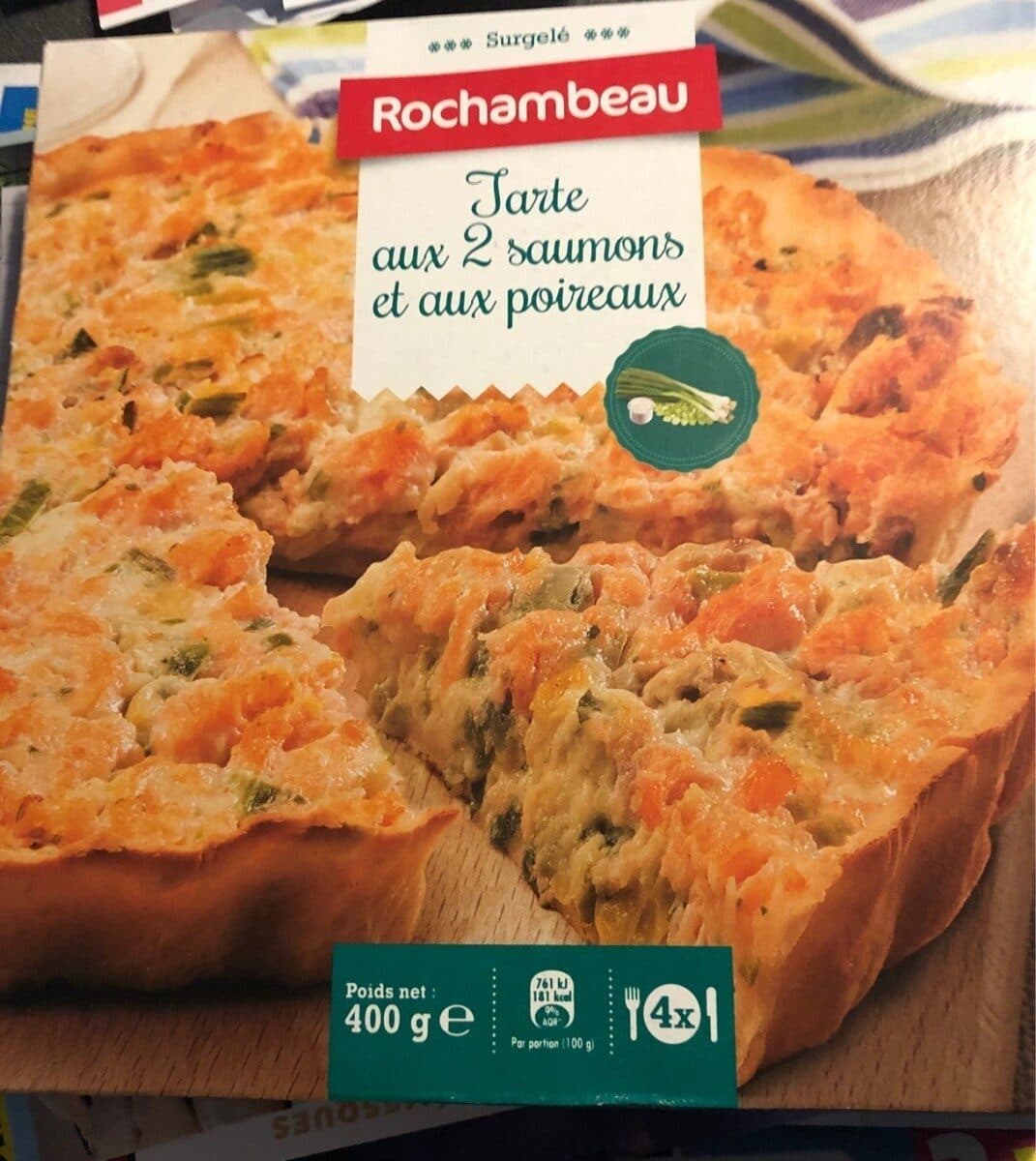 Rochambeau Tarte aux 2 saumons et aux poireaux packshot