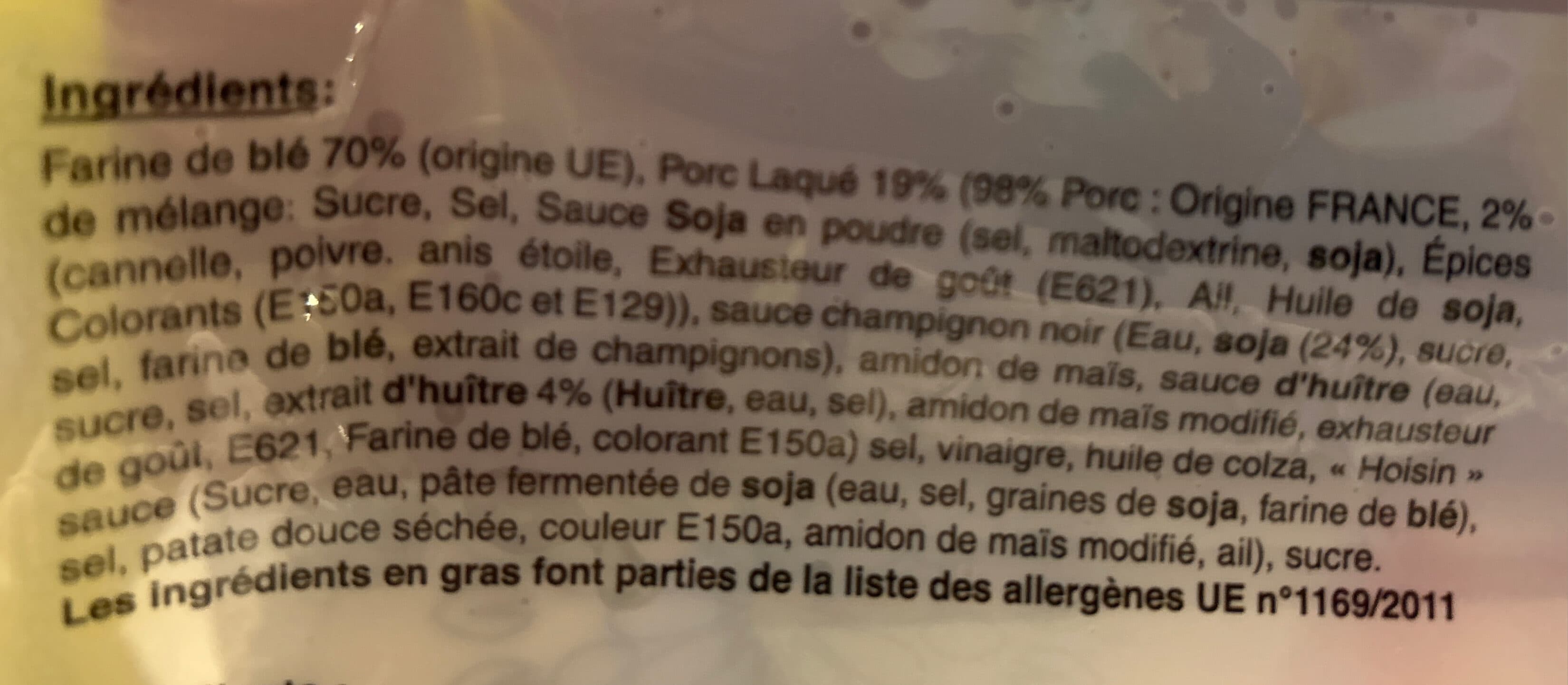New Chin Hoa Brioches à la Vapeur Au porc Laqué packshot