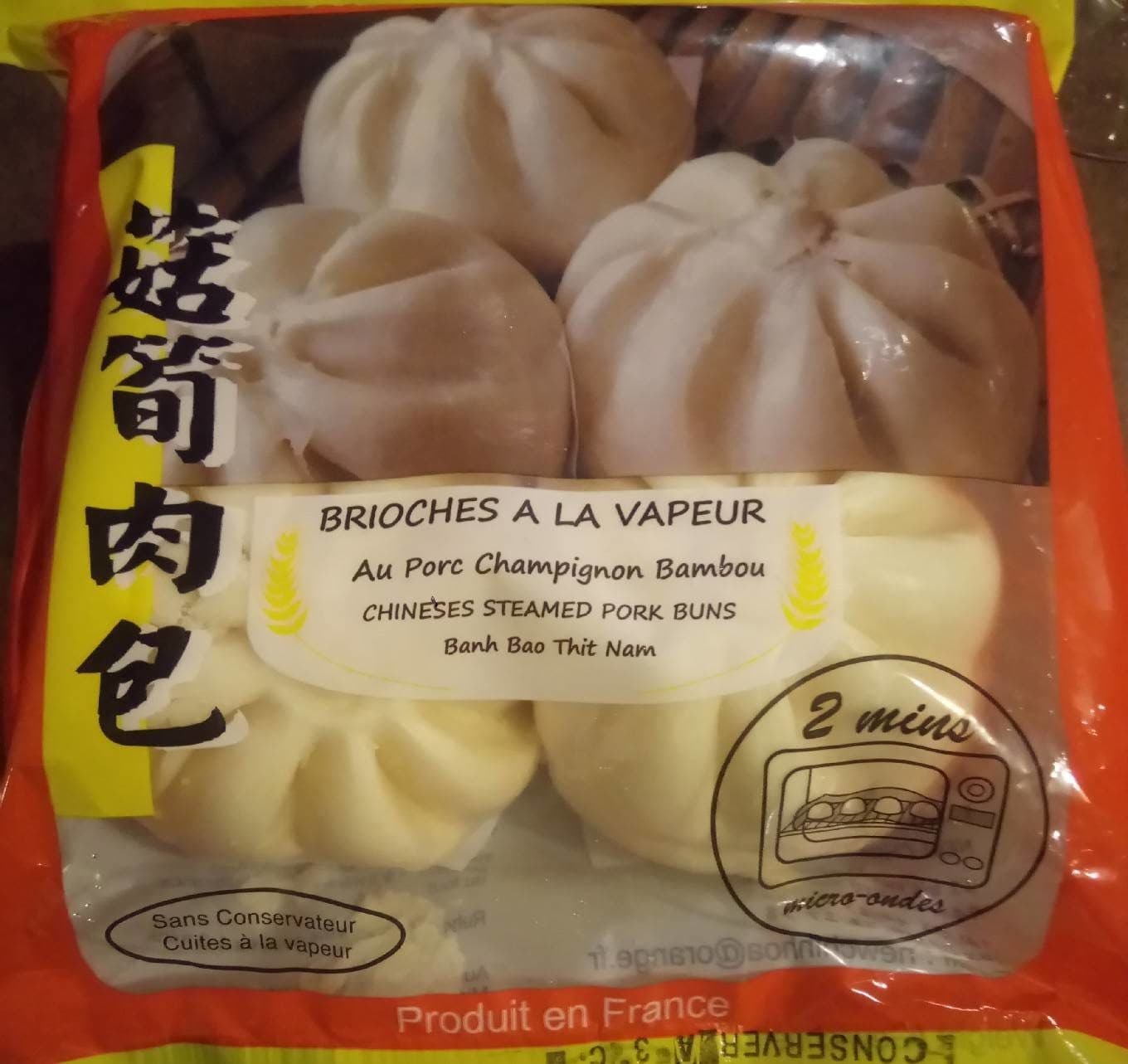 New Chin Hoa Brioches à la vapeur farcies à la viande packshot