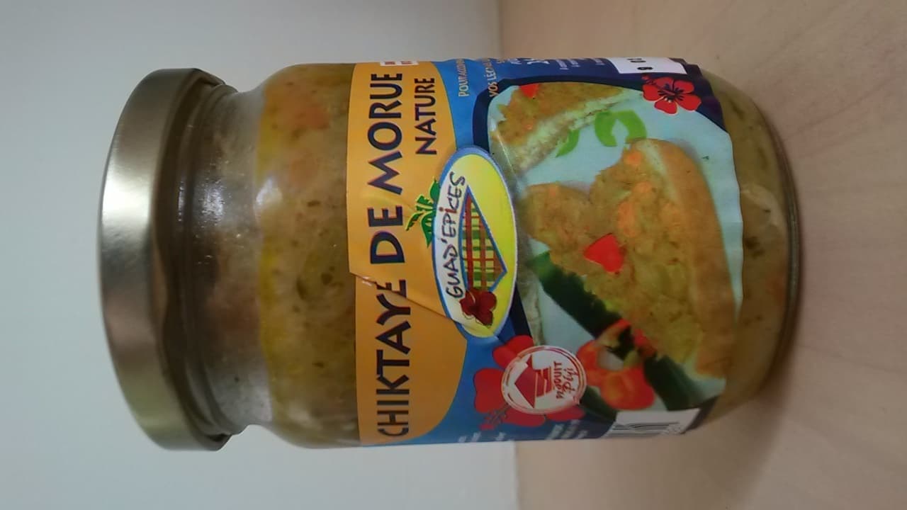 Guad epices Chiktaye de morue nature packshot