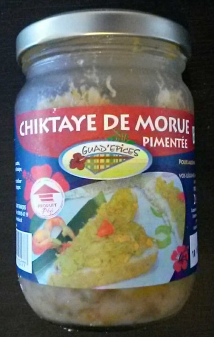 Guad epices Chiktaye de morue pimentée packshot