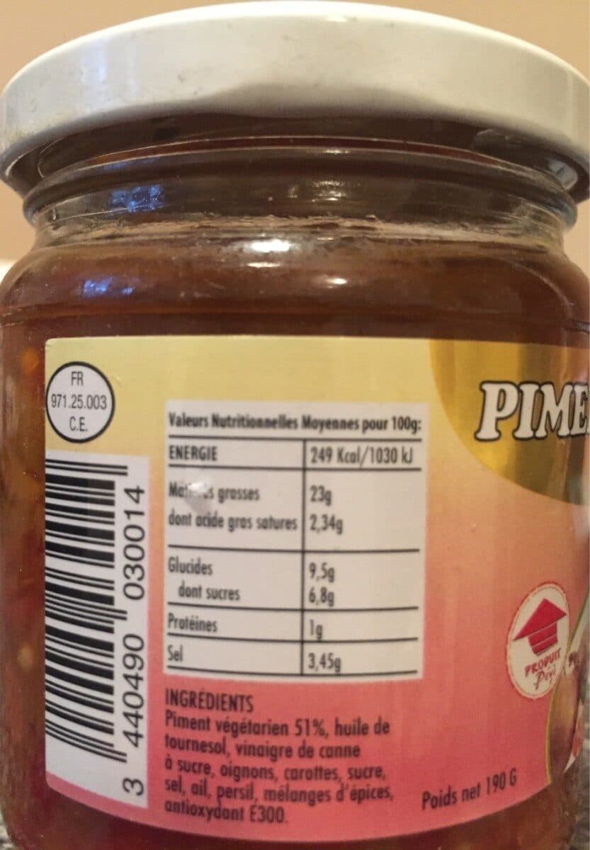 Guad'epices Piment végétarien packshot