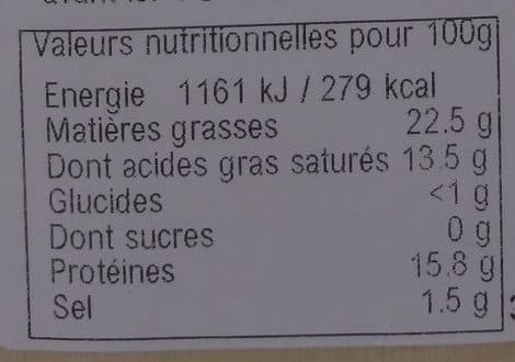 Le Paletou Fromage de Chèvre au Lait cru entier packshot