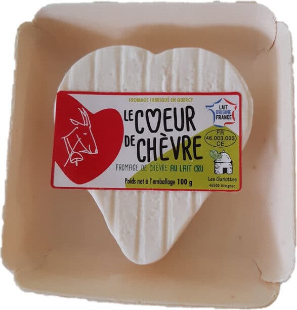 Le Coeur Coeur de chèvre barquette packshot
