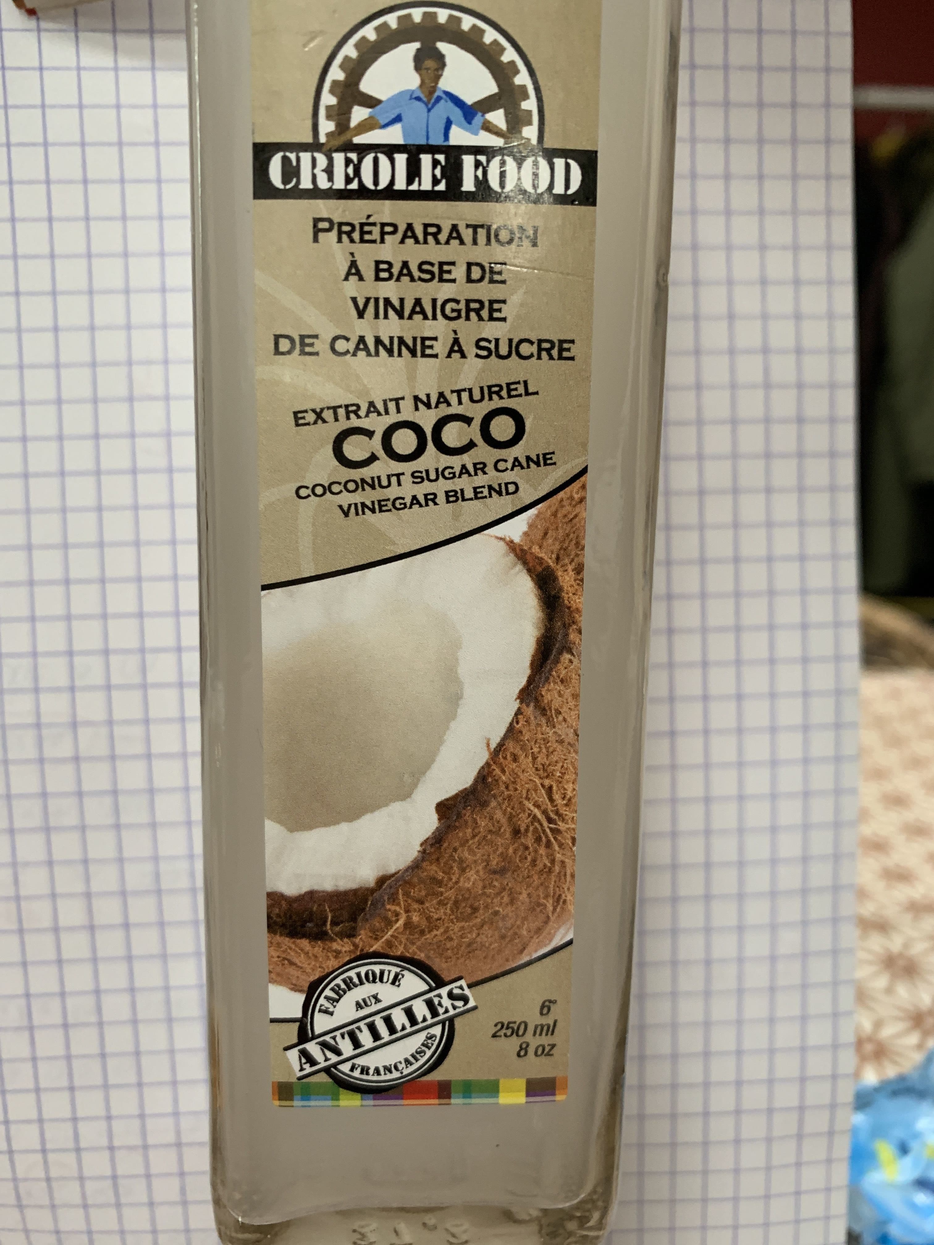 Open Food Facts Vinaigre de Canne au Coco packshot