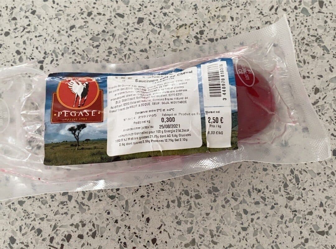 PEGASE Saucisson de cheval packshot