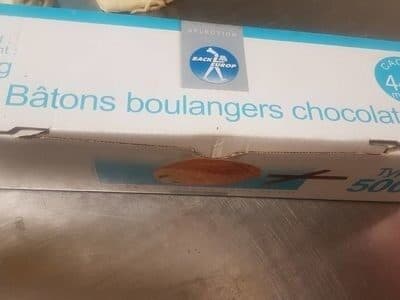 Back Europe Bâton boulanger chocolat packshot