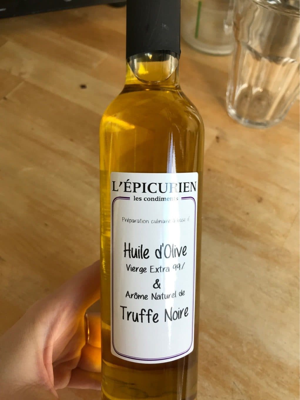 L’épicurien Huile d’olive & truffe noire packshot
