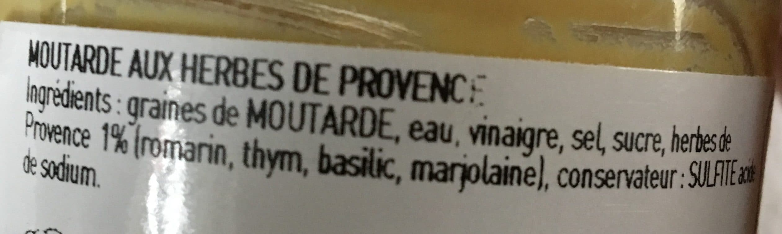 L’Epicurien Moutarde aux herbes de provence packshot
