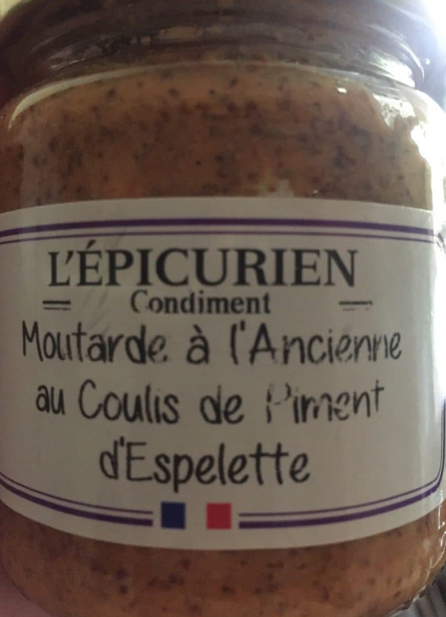 L'épicurien Moutarde à l'ancienne au coulis de piment d'espelette packshot
