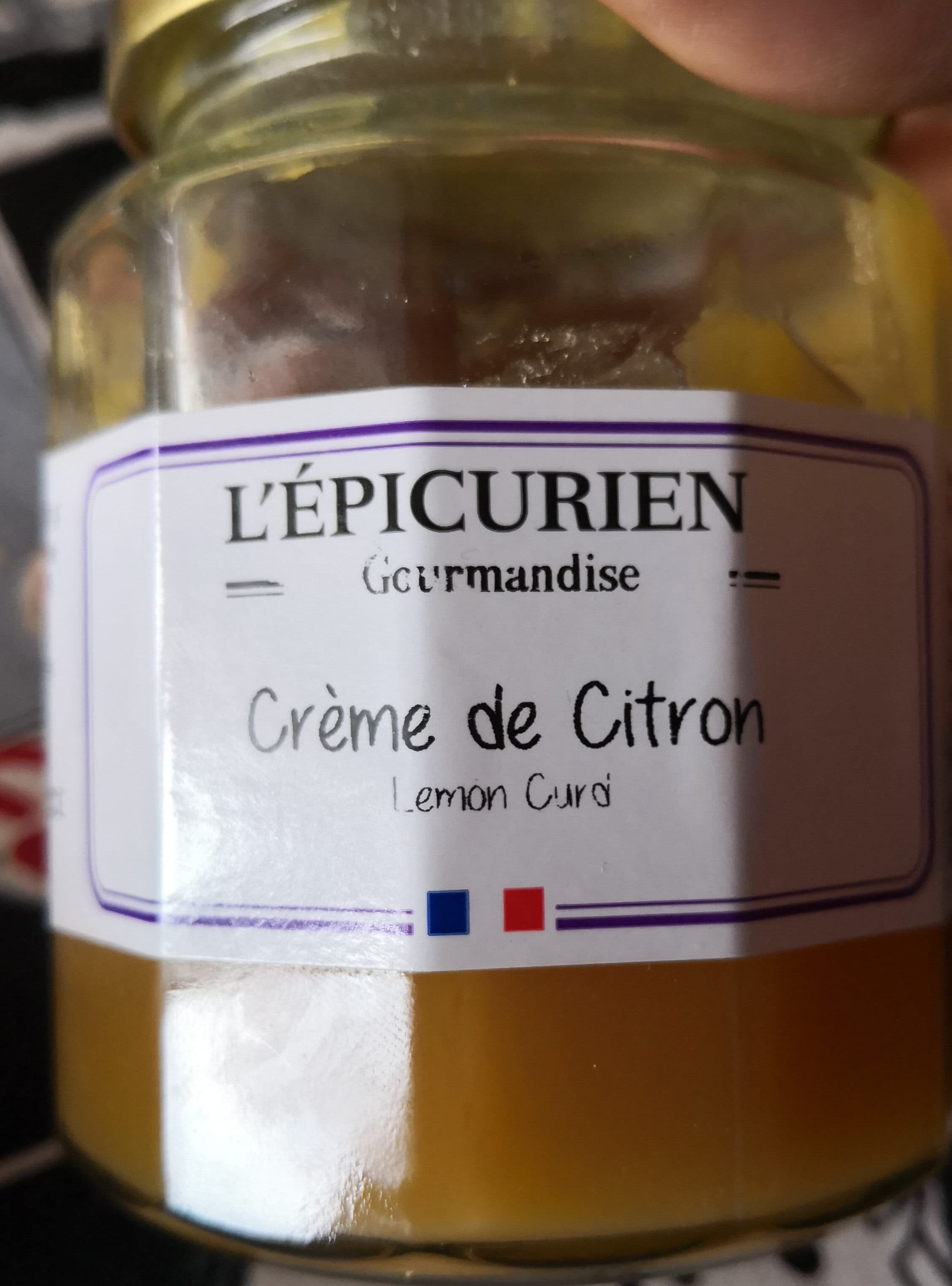 L'epicurien Crème de citron packshot