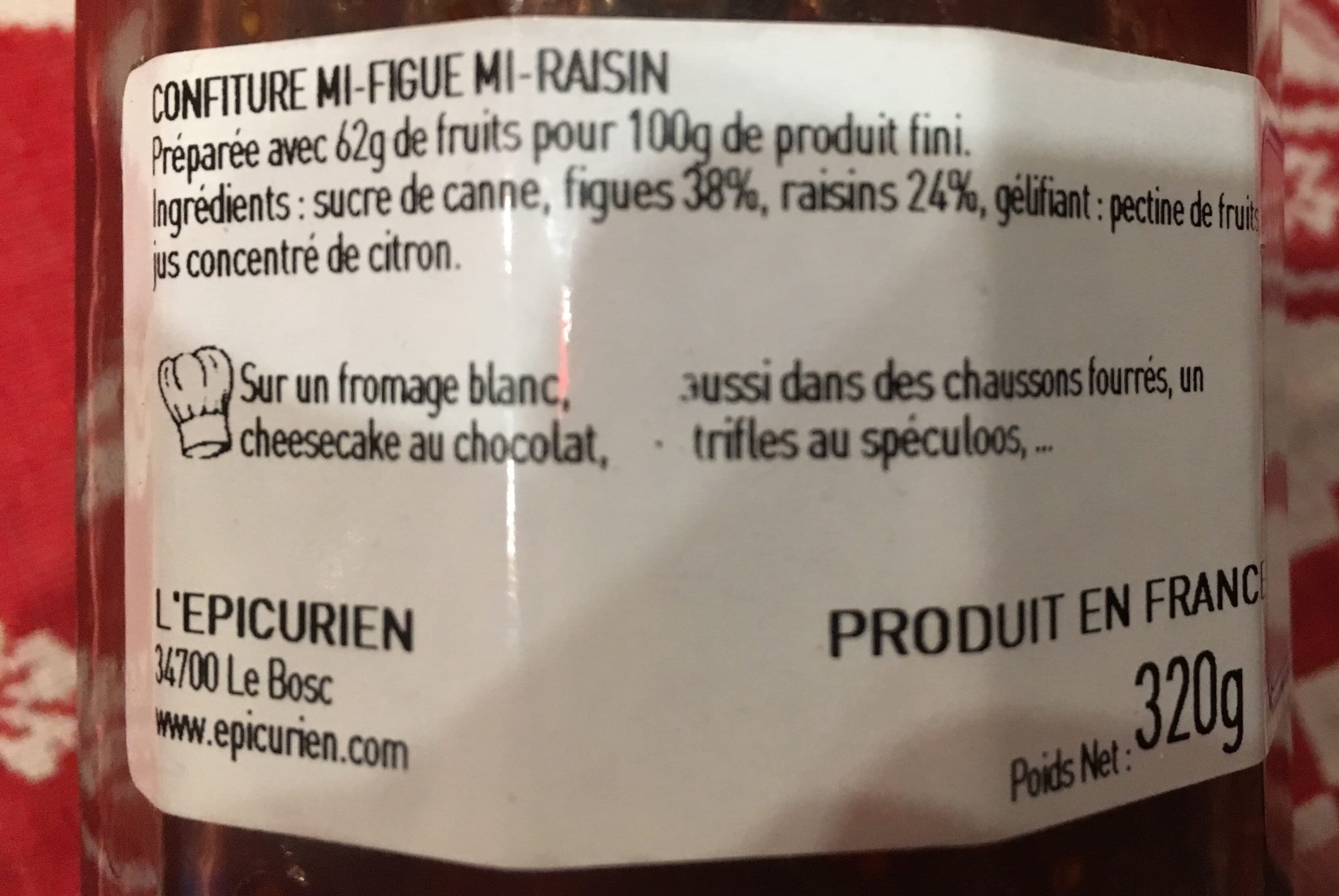 L'Épicurien Mi figue mi raisin packshot