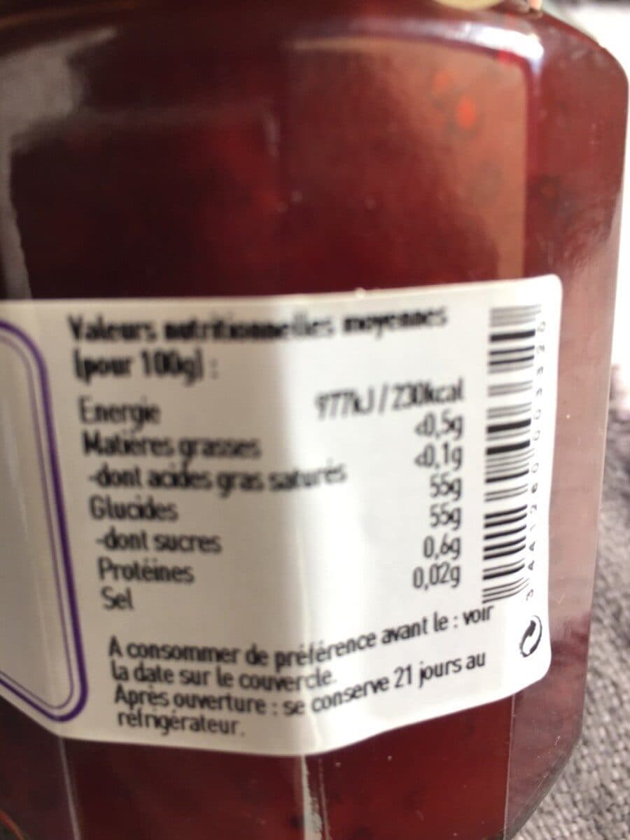 L'Epicurien Confiture de groseilles packshot
