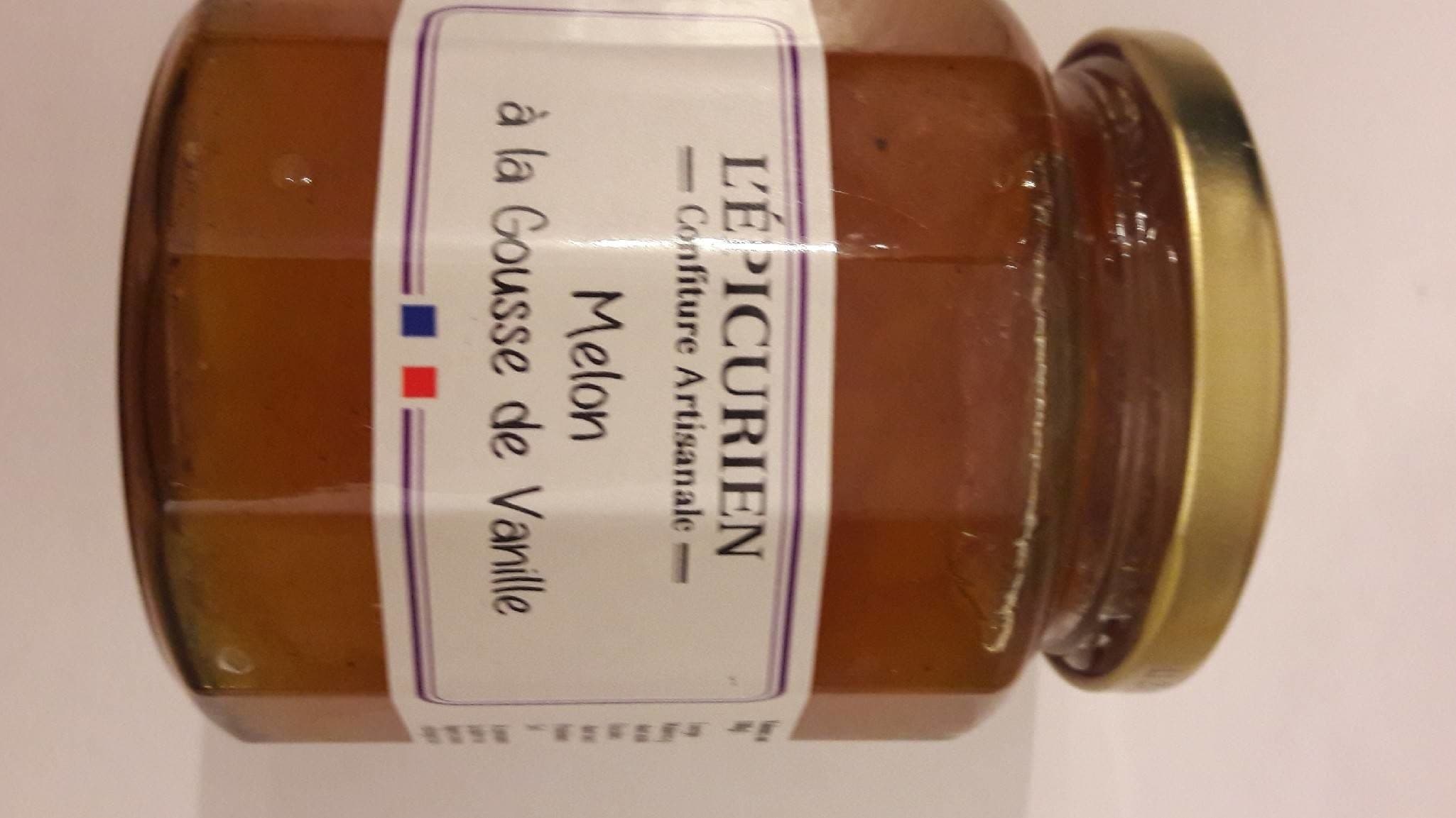 L'Epicurien Confiture artisanale Melon à la gousse de vanille packshot