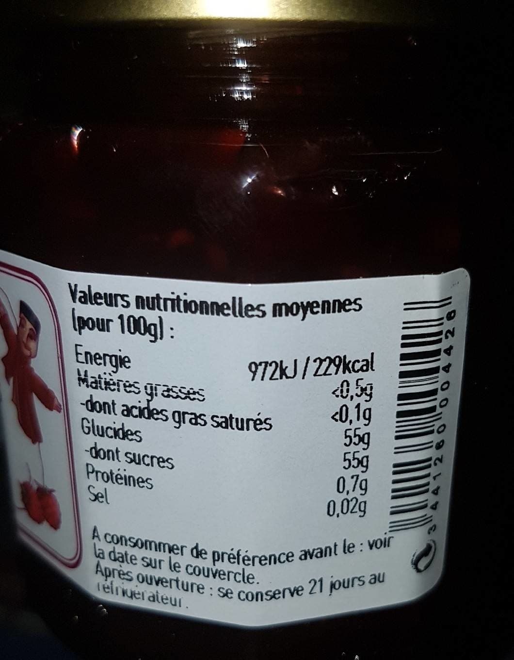 L'Epicurien Confiture des gones - Fruits rouge packshot