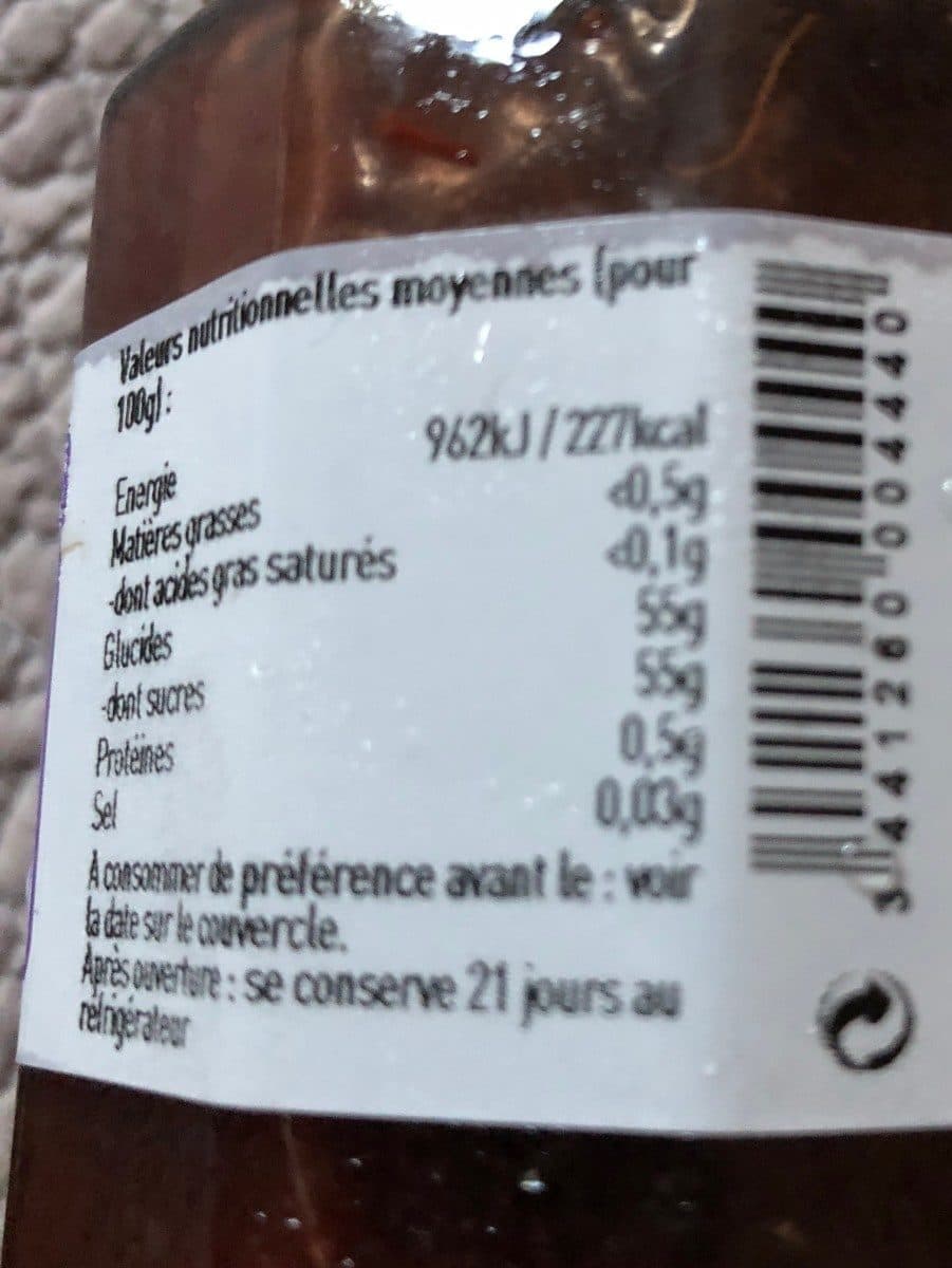 L'épicurien Confiture Fraise Rhubarbe packshot