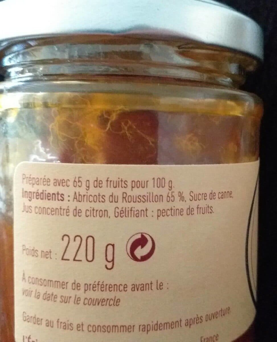 Les 2 Gourmets Confiture Extra Abricot du Roussillon packshot