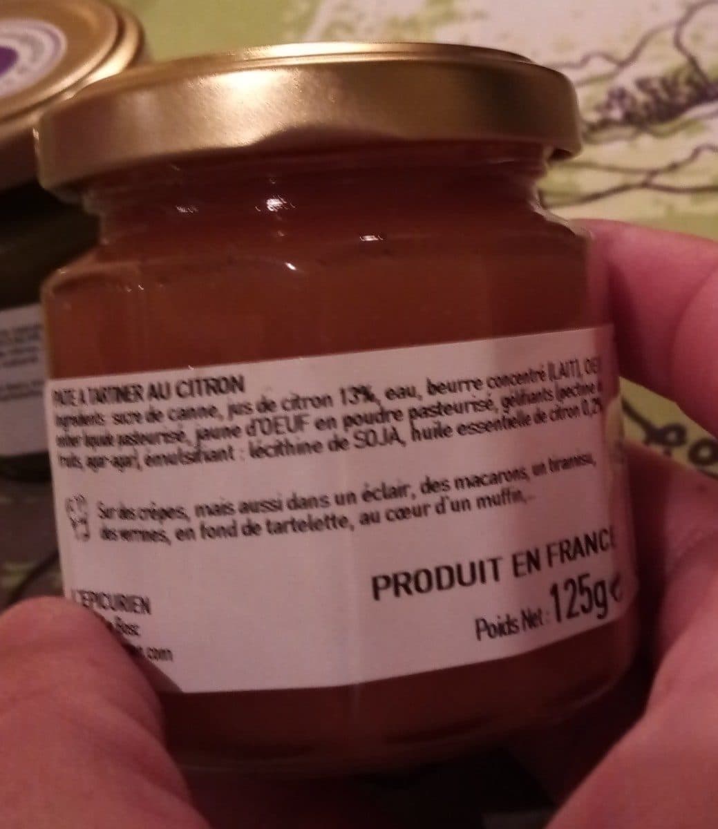 L Epicurien Crème de citron packshot