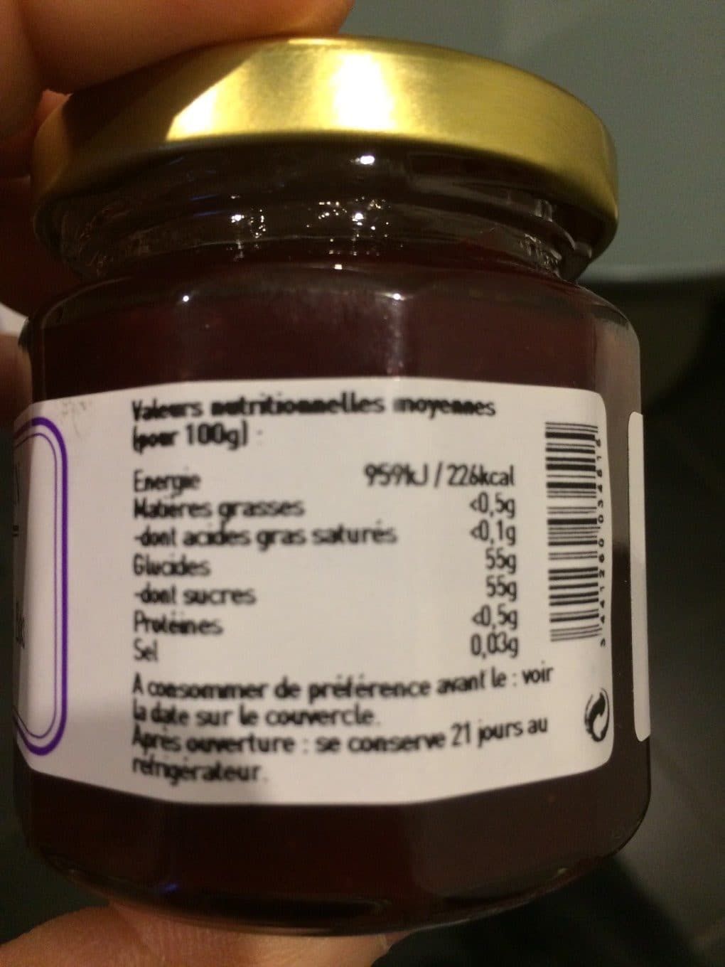 L'Epicurien Mermelada de fresas y fresas del bosque packshot
