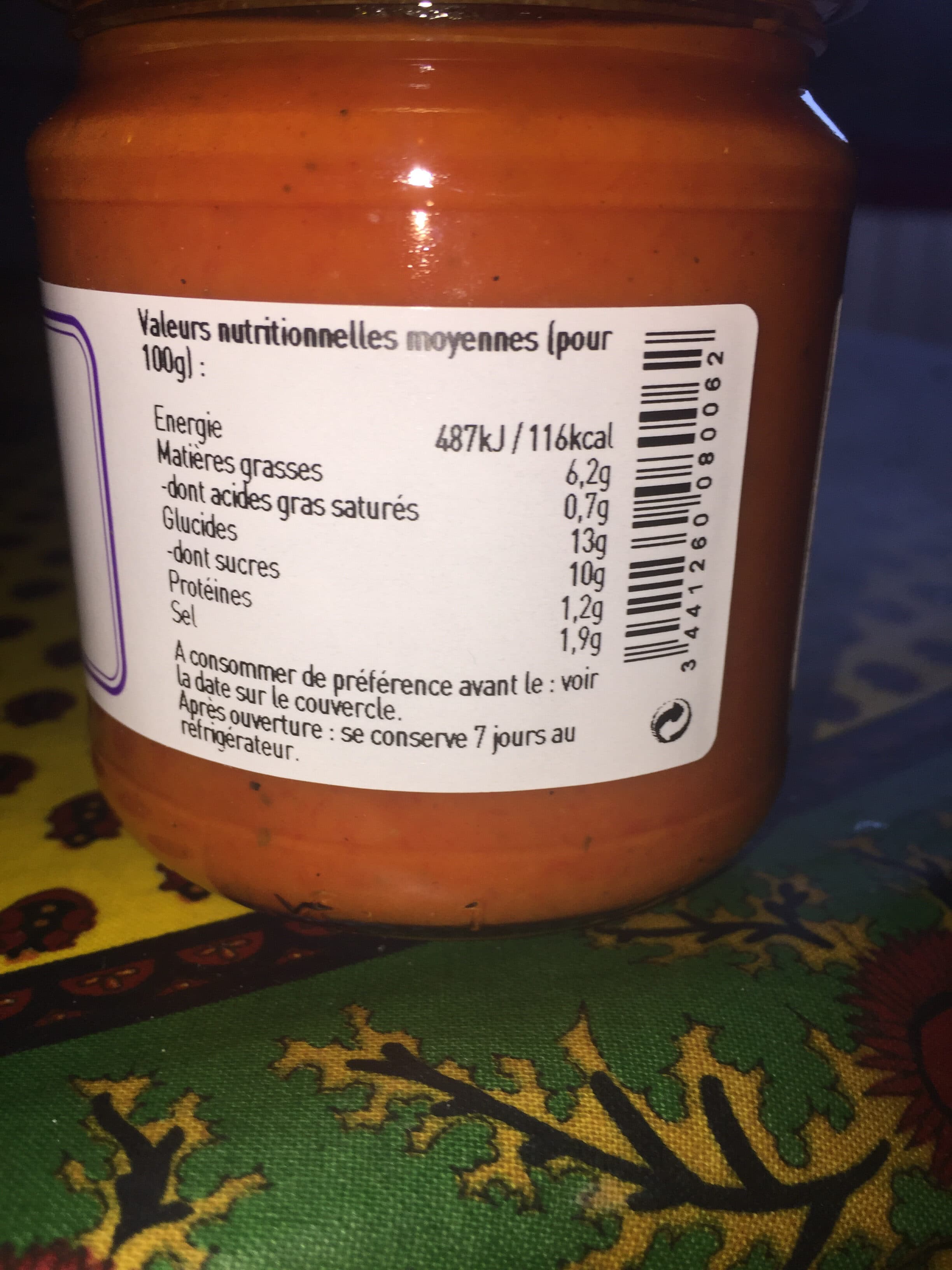 L'épicurien Crème de poivrons packshot