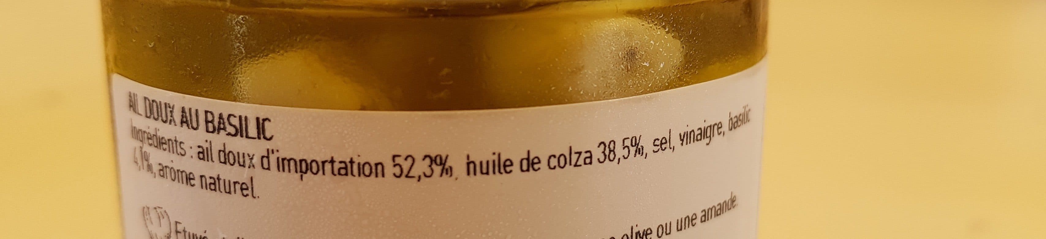 L'épicurien Ail doux au basilic packshot