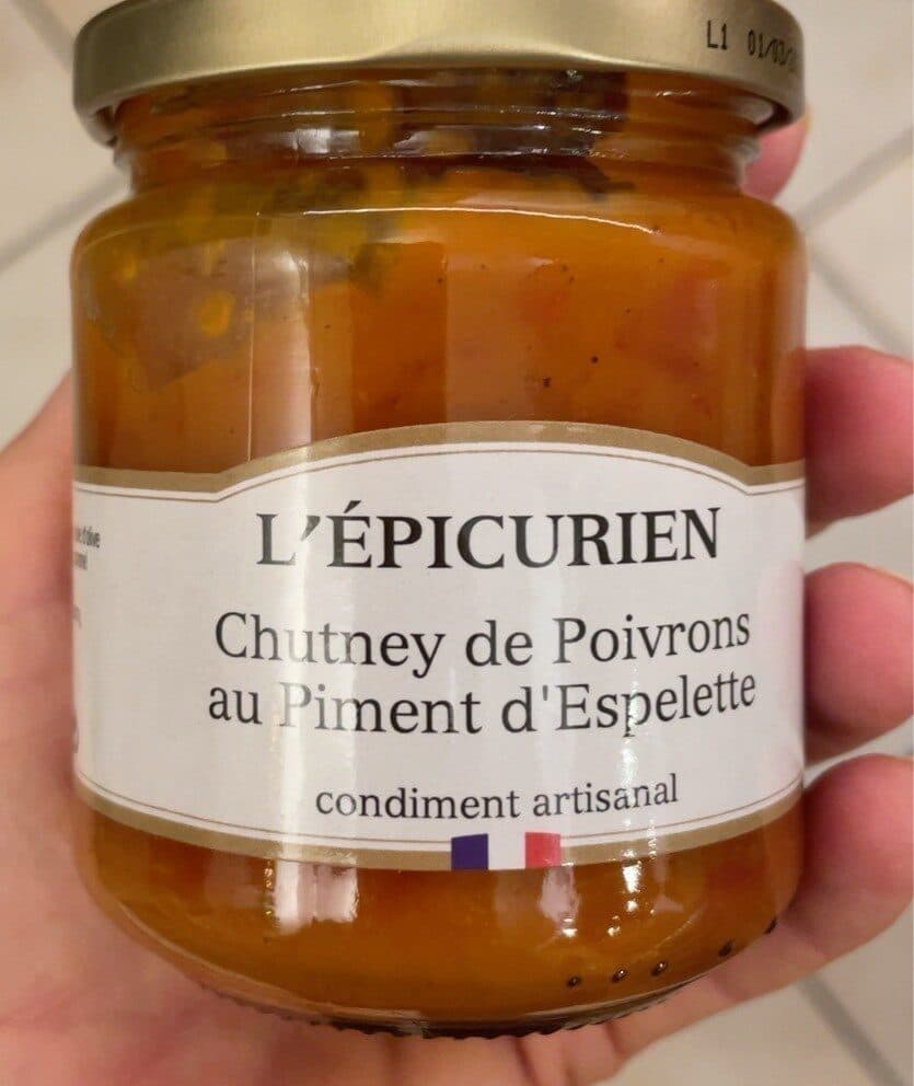 L'épicurien Chutney de poivrons au piment d’espelette packshot