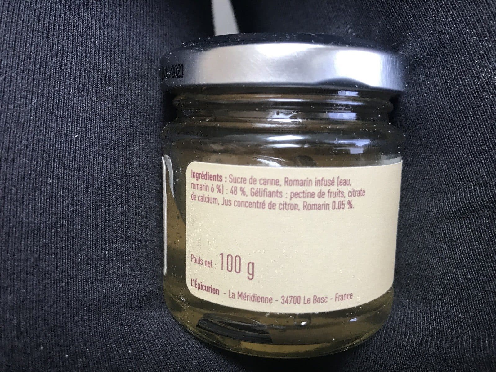 L'Epicurien Confit de romarin packshot