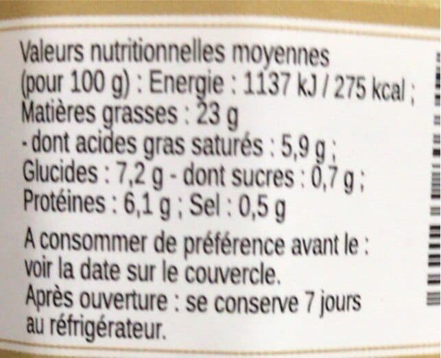 L'épicurien Crème de pois chiche au cumin packshot